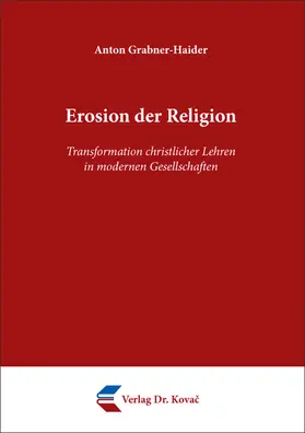 Grabner-Haider |  Erosion der Religion | Buch |  Sack Fachmedien