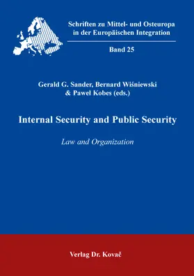 Sander / Wisniewski / Wisniewski |  Internal Security and Public Security | Buch |  Sack Fachmedien