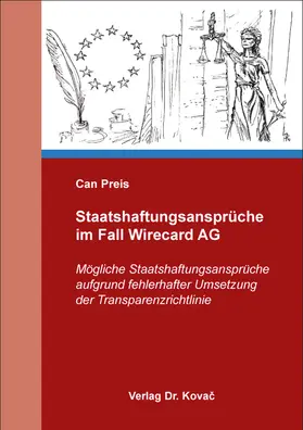 Preis |  Staatshaftungsansprüche im Fall Wirecard AG | Buch |  Sack Fachmedien