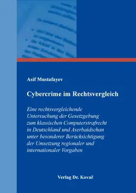 Mustafayev |  Cybercrime im Rechtsvergleich | Buch |  Sack Fachmedien