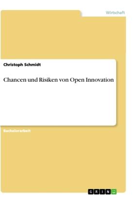 Schmidt | Chancen und Risiken von Open Innovation | Buch | 978-3-346-11127-2 | www2.sack.de