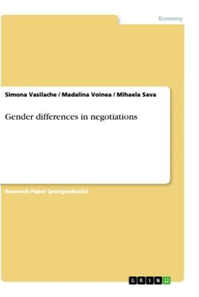 Vasilache / Voinea / Sava |  Gender differences in negotiations | Buch |  Sack Fachmedien