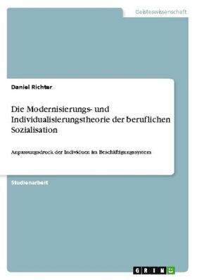 Richter |  Die Modernisierungs- und Individualisierungstheorie der beruflichen Sozialisation | Buch |  Sack Fachmedien