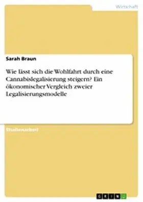 Braun |  Wie lässt sich die Wohlfahrt durch eine Cannabislegalisierung steigern? Ein ökonomischer Vergleich zweier Legalisierungsmodelle | eBook | Sack Fachmedien