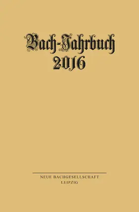 Wollny |  Bach-Jahrbuch 2016 | eBook | Sack Fachmedien