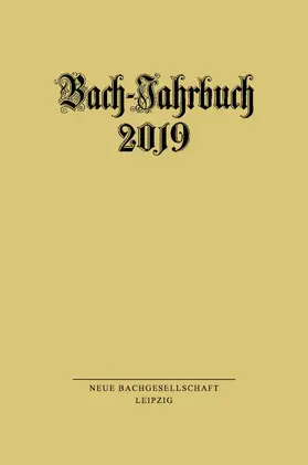 Wollny | Bach-Jahrbuch 2019 | E-Book | sack.de