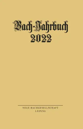 Wollny | Bach-Jahrbuch 2022 | E-Book | sack.de