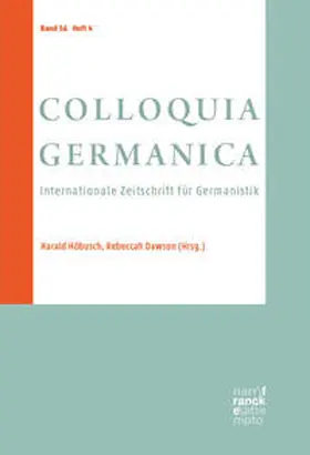 Quendler / Haque |  COLLOQUIA GERMANICA 56, 4 | Buch |  Sack Fachmedien