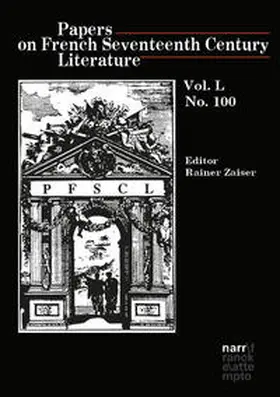  Papers on French Seventeenth Century Literature Vol. LI, No. 100 | Buch |  Sack Fachmedien