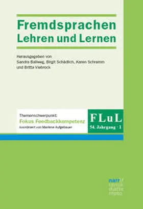 Ballweg / Schädlich / Schramm |  FLuL - Fremdsprachen Lehren und Lernen 54, 1 | Buch |  Sack Fachmedien