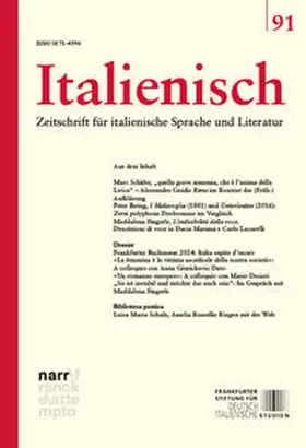 Föcking / Lüderssen / Fesenmeier |  Italienisch Band 91 | 46. Jahrgang, Heft 1 | Buch |  Sack Fachmedien