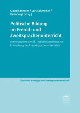Riemer / Schmelter / Vogt |  Politische Bildung im Fremd- und Zweitsprachenunterricht | Buch |  Sack Fachmedien