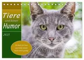 CALVENDO / Plett |  Tiere und feiner Humor (Tischkalender 2025 DIN A5 quer), CALVENDO Monatskalender | Sonstiges |  Sack Fachmedien