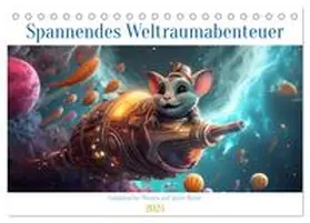 CALVENDO / Schmidt |  Spannendes Weltraumabenteuer (Tischkalender 2025 DIN A5 quer), CALVENDO Monatskalender | Sonstiges |  Sack Fachmedien