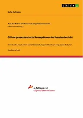 Zafiridou |  Offene prozessbasierte Konzeptionen im Kunstunterricht | eBook | Sack Fachmedien