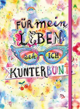 Flint |  Für mein Leben seh ich kunterbunt (Notizbuch No. 2 Emma Flint). DIN A5 punktkariert mit farbiger Einstecktasche, Lesebändchen und Verschlussgummi | Buch |  Sack Fachmedien