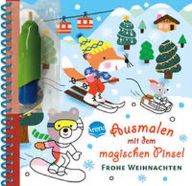 Luthringer |  Ausmalen mit dem magischen Pinsel. Frohe Weihnachten | Buch |  Sack Fachmedien