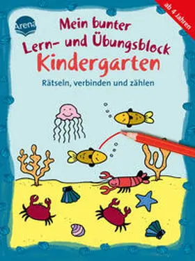 Thabet |  Mein bunter Lern- und Übungsblock Kindergarten. Rätseln, verbinden und zählen | Buch |  Sack Fachmedien