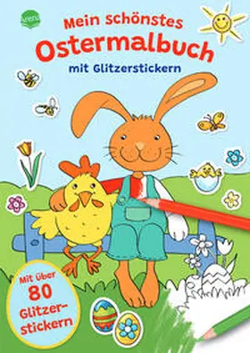 Reimers |  Mein schönstes Ostermalbuch mit Glitzerstickern (Mit über 80 Glitzerstickern) | Buch |  Sack Fachmedien