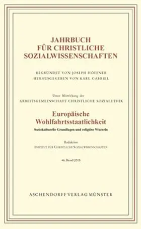 Gabriel |  Jahrbuch für christliche Sozialwissenschaften / Europäische Wohlfahrtsstaatlichkeit | Buch |  Sack Fachmedien