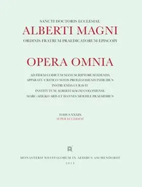 Magnus |  Albertus &lt;Magnus&gt;: [Opera omnia] Alberti Magni opera omnia / Opera Omnia /Super Euclidem | Buch |  Sack Fachmedien