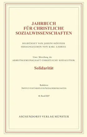 Gabriel |  Jahrbuch für christliche Sozialwissenschaften | Buch |  Sack Fachmedien