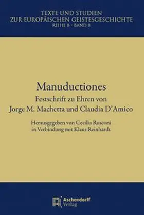 Rusconi / Reinhardt |  Manuductiones | Buch |  Sack Fachmedien