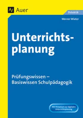 Wiater |  Unterrichtsplanung | Buch |  Sack Fachmedien