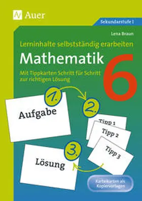 Braun |  Lerninhalte selbstständig erarbeiten Mathematik 6 | Buch |  Sack Fachmedien