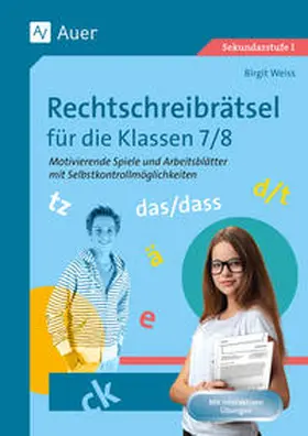 Weiss |  Rechtschreibrätsel für die Klassen 7-8 | Buch |  Sack Fachmedien