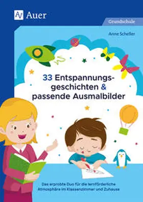 Scheller |  33 Entspannungsgeschichten & passende Ausmalbilder | Buch |  Sack Fachmedien