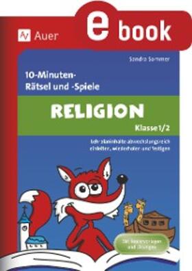 Sommer |  10-Minuten-Rätsel und -Spiele Religion Klasse 1-2 | eBook | Sack Fachmedien