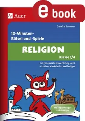 Sommer |  10-Minuten-Rätsel und -Spiele Religion Klasse 3+4 | eBook | Sack Fachmedien