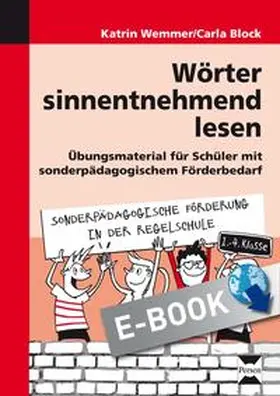Wemmer / Block |  Wörter sinnentnehmend lesen | eBook | Sack Fachmedien
