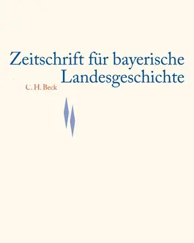  Zeitschrift für bayerische Landesgeschichte Band 79 Heft 1/2016 | Buch |  Sack Fachmedien