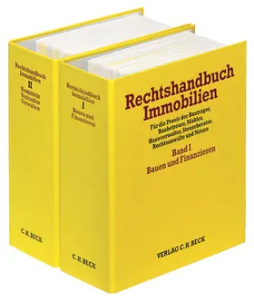 Koeble / Grziwotz |  Rechtshandbuch Immobilien Band I und II, mit Fortsetzungsbezug | Loseblattwerk |  Sack Fachmedien