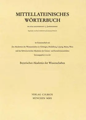  Mittellateinisches Wörterbuch  23. Lieferung (corregno-cytisus) | Buch |  Sack Fachmedien