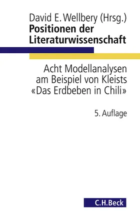 Wellbery |  Positionen der Literaturwissenschaft | Buch |  Sack Fachmedien