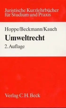 Hoppe / Beckmann / Kauch |  Umweltrecht | Buch |  Sack Fachmedien