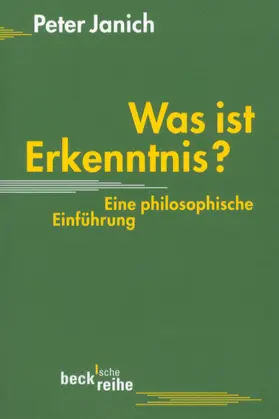 Janich |  Was ist Erkenntnis | Buch |  Sack Fachmedien