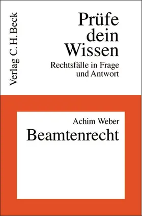 Weber |  Beamtenrecht | Buch |  Sack Fachmedien