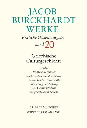 Burckhardt / Reibnitz / Ungern-Sternberg |  Jacob Burckhardt Werke | Buch |  Sack Fachmedien