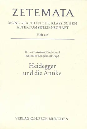 Günther / Rengakos |  Heidegger und die Antike | Buch |  Sack Fachmedien