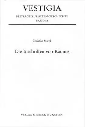 Marek |  Die Inschriften von Kaunos | Buch |  Sack Fachmedien