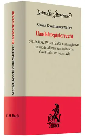 Schmidt-Kessel / Leutner / Müther |  Handelsregisterrecht | Buch |  Sack Fachmedien