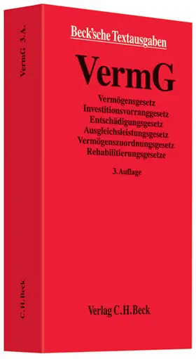 Wasmuth |  Vermögensgesetz | Buch |  Sack Fachmedien