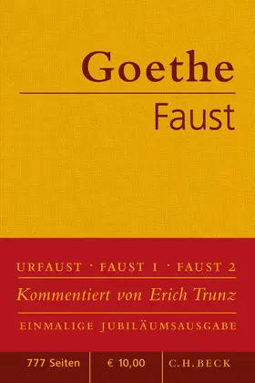 Goethe / Trunz |  Faust | Buch |  Sack Fachmedien