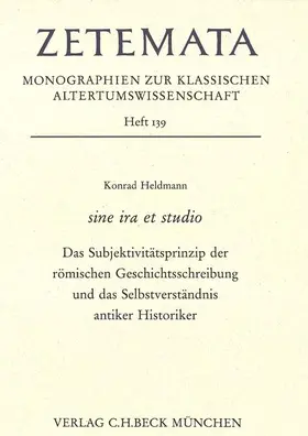 Heldmann |  sine ira et studio | Buch |  Sack Fachmedien