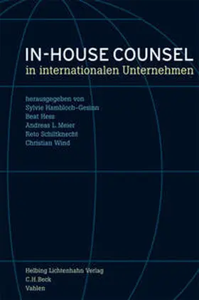 Hambloch-Gesinn / Hess / Meier |  In-house Counsel in internationalen Unternehmen | Buch |  Sack Fachmedien