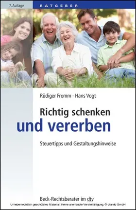 Fromm / Vogt |  Richtig schenken und vererben | eBook | Sack Fachmedien